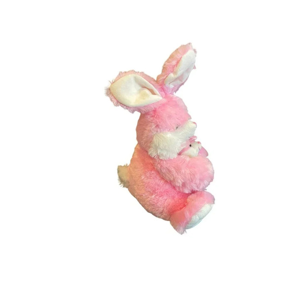 Homerbest‎ Pink Plush Bunny Mom & Baby Easter Toy Stuffed Animal NEW - Picture 2 of 9